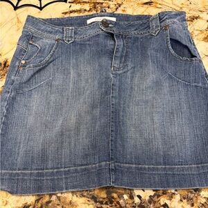 Xhilaration Blue Denim Mini Skirt